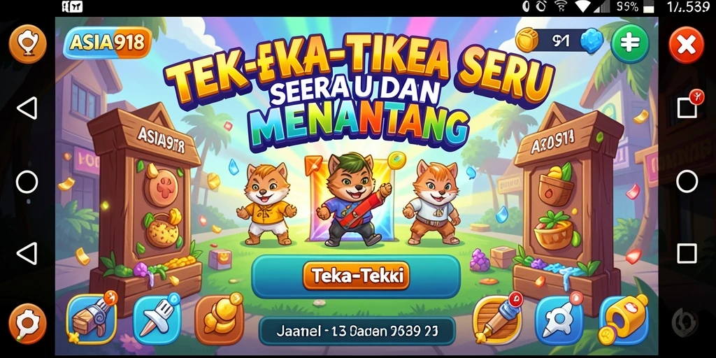 Tampilan antarmuka permainan Teka-Teki ASIA918 yang menarik.
