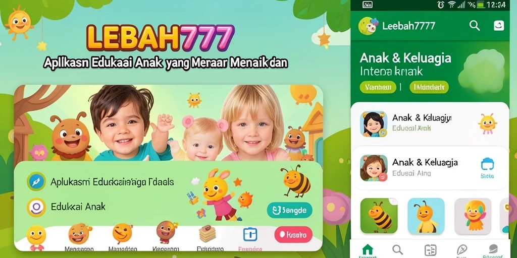 Antarmuka LEBAH777 yang interaktif dan penuh warna untuk edukasi anak.