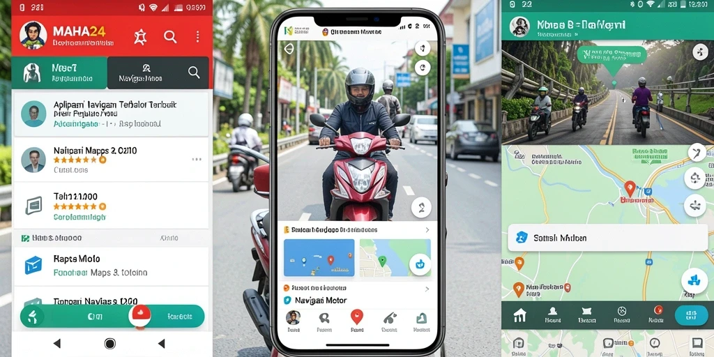 Tampilan antarmuka MAHA24 dengan fitur navigasi motor yang interaktif.