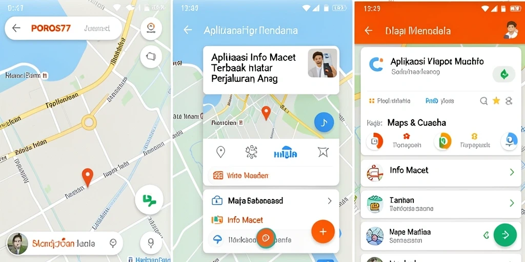 Antarmuka POROS77 yang intuitif untuk informasi kemacetan.