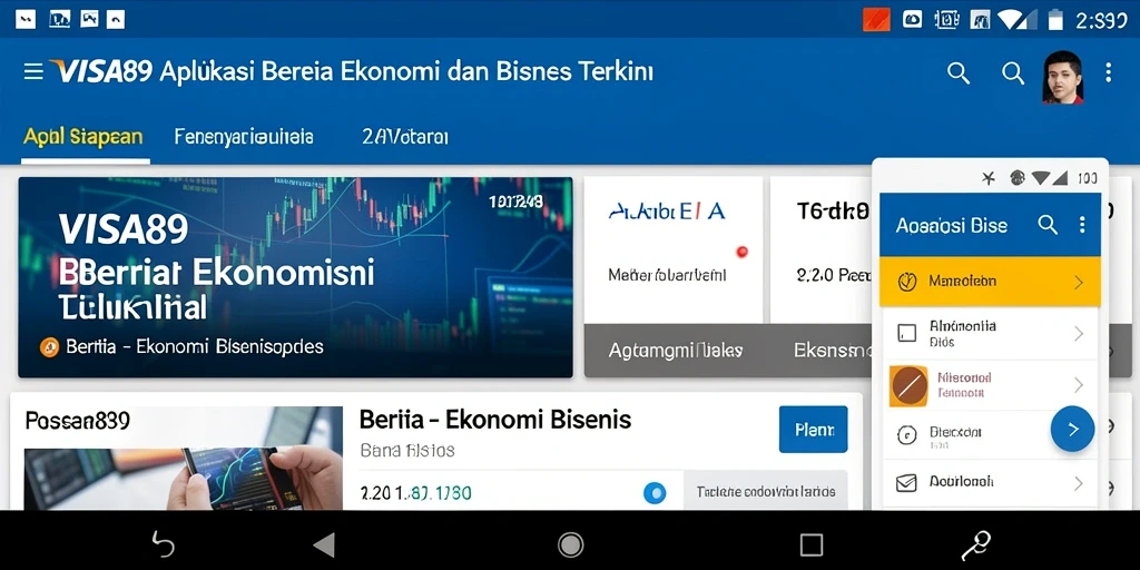Antarmuka pengguna aplikasi VISA89 yang menarik dan informatif.